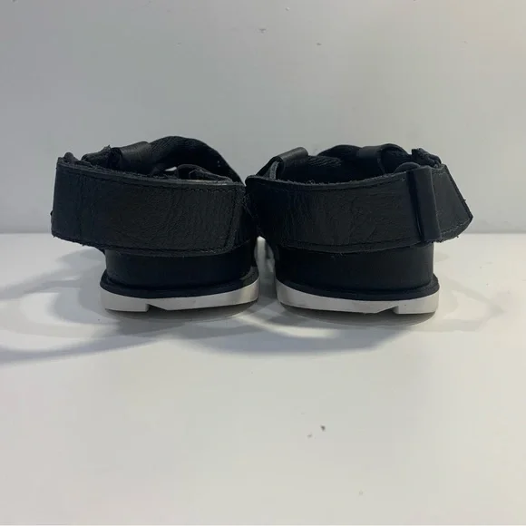 Sorel Women's Roaming Decon Sandals Black Flat Leather Fabric Criss Cross 8M - Picture 11 of 14